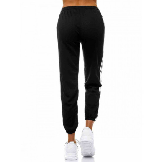 Czarne spodnie casual dla kobiet Bocha JS/1020/A1 - Jeansy i spodnie Czarne spodnie casual dla kobiet Bocha JS/1020/A1