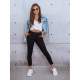Black women's trousers Bing UY0995 - Jeans and Trousers Black women's trousers Bing UY0995