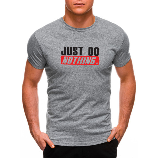 Akcija Pilki vyriški marškinėliai Just do nothing JS/712005