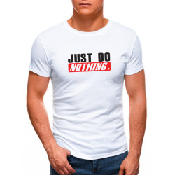 Balti vyriški marškinėliai Just do nothing