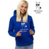 Sale Blue ladies hooded sweatshirt No drama Llama