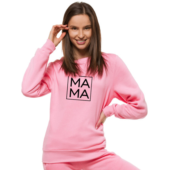 Moteriškas šviesiai rožinis džemperis MAMA JS/W01