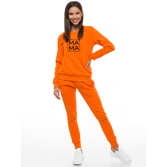 Moteriškas oranžinis džemperis MAMA JS/W01