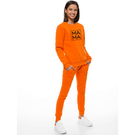 Moteriškas oranžinis džemperis MAMA JS/W01