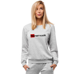Women's gray sweater Nenervuok