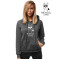 Dark gray women's hooded sweatshirt No drama Llama