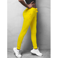 Moteriškos geltonos laisvalaikio kelnės "Flor"