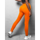 Damskie pomarańczowe spodnie casual Flor JS/CK01 - Działanie Damskie pomarańczowe spodnie casual Flor JS/CK01
