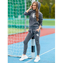 Gray women's set with hood Vytis