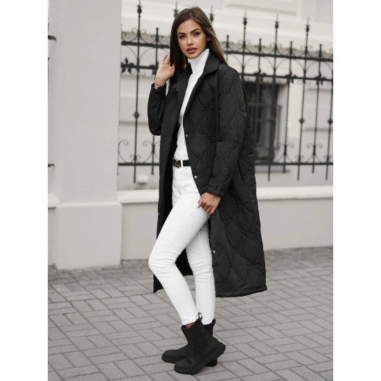 Akcija Juoda ilga striukė Suker JS/5M3177/392Z - Akcija Akcija Juoda ilga striukė Suker JS/5M3177/392Z