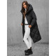 Juoda moteriška dygsniuota žieminė striukė Coco JS/5M3173/392