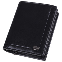 Vyriška piniginė iš natūralios odos Jesse (juoda) 