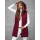 Moteriška bordo spalvos dygsniuota liemenė Dona JS/16M9096/06Z - Akcija Moteriška bordo spalvos dygsniuota liemenė Dona JS/16M9096/06Z