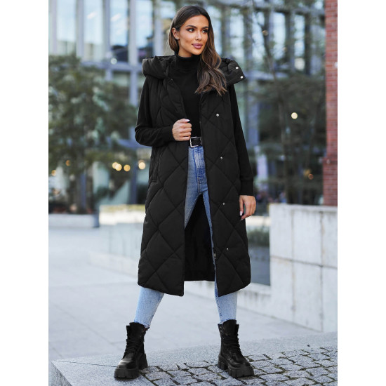 Juoda ilga liemenė Kiket JS/5M3165/392 - Akcija Juoda ilga liemenė Kiket JS/5M3165/392