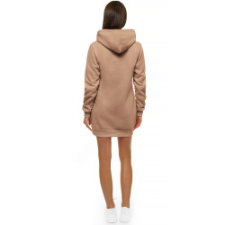 Naisten ruskea hupullinen mekko Megan