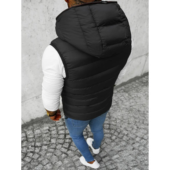 Vyriška juoda liemenė su gotuvu Nanor JS/M805/392