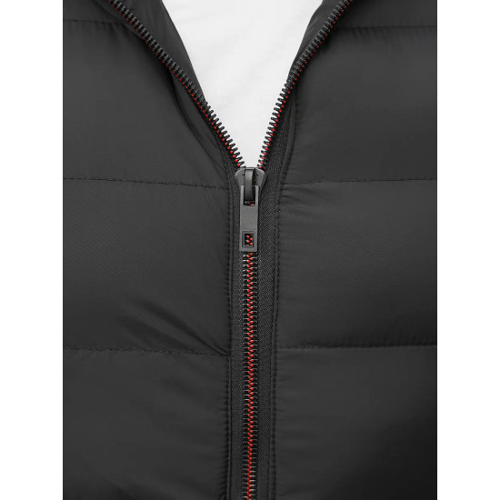 Vyriška juoda liemenė su gotuvu Nanor JS/M805/392