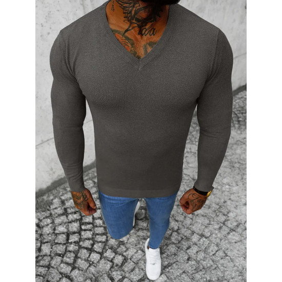 Dark gray men's sweater Gozil NB/MMB601/3 - For men Dark gray men's sweater Gozil NB/MMB601/3