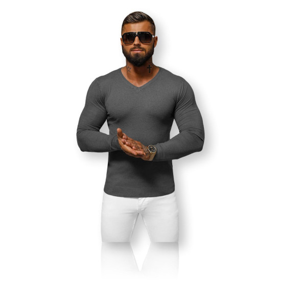 Dark gray men's sweater Gozil NB/MMB601/3 - For men Dark gray men's sweater Gozil NB/MMB601/3
