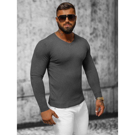 Dark gray men's sweater Gozil NB/MMB601/3 - For men Dark gray men's sweater Gozil NB/MMB601/3