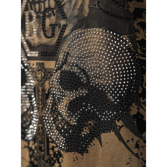 Akcija Juodos spalvos vyriški marškinėliai Skull NB/MT3020 - Akcija Akcija Juodos spalvos vyriški marškinėliai Skull NB/MT3020