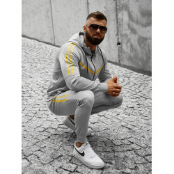 Pilkos spalvos vyriškas sportinis komplektas Ronex