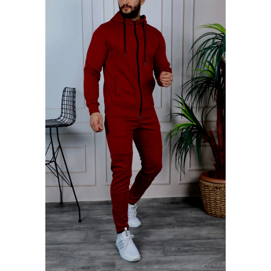 Bordo vyriškas sportinis komplektas Neril PK3002 - Vyrams Bordo vyriškas sportinis komplektas Neril PK3002 Premium