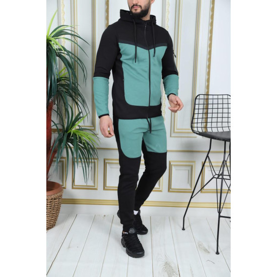 Vyriškas sportinis komplektas juodas - mėtinis Rener PK3006 - Vyrams Vyriškas sportinis komplektas juodas - mėtinis Rener PK3006 Premium