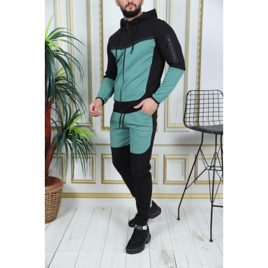 Vyriškas sportinis komplektas juodas - mėtinis Rener PK3006 - Vyrams Vyriškas sportinis komplektas juodas - mėtinis Rener PK3006 Premium