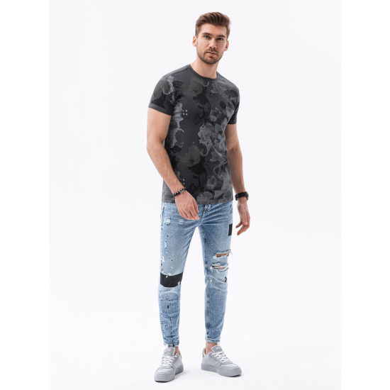 Tamsiai pilki vyriški marškinėliai Komel V6 S1377