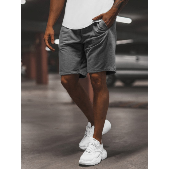 Ciemnoszare męskie spodenki sportowe Saravi JS/8K100/5Z - Działanie Ciemnoszare męskie spodenki sportowe Saravi JS/8K100/5Z