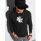 Black sweater with a hood Vytis