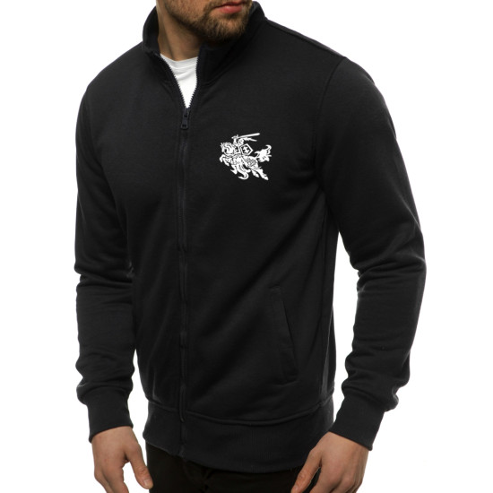 Juodas vyriškas džemperis Silon su vyčiu