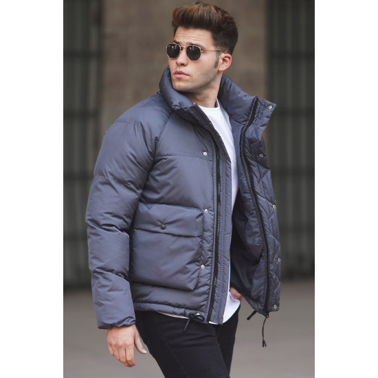 Pilka vyriška striukė Otan PK5131 - Vyriškos Striukės ir Paltai Pilka vyriška striukė Otan PK5131 Premium