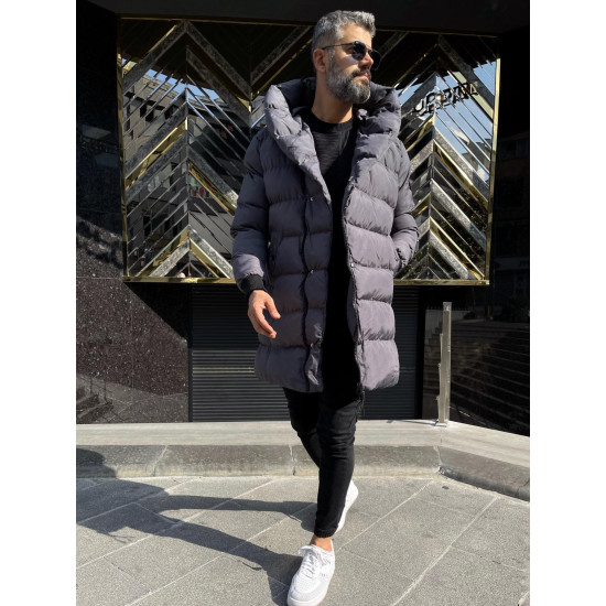 Juoda vyriška striukė be gobtuvo Guno PK2545 - Akcija Juoda vyriška striukė be gobtuvo Guno PK2545 Premium