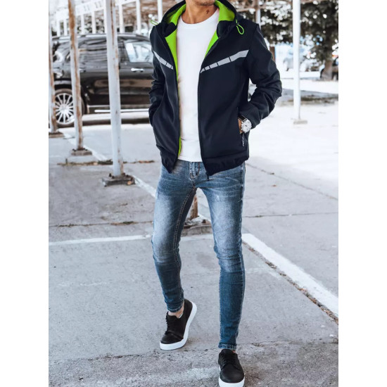 Vyriška tamsiai mėlyna softshell striukė Sverol TX4151