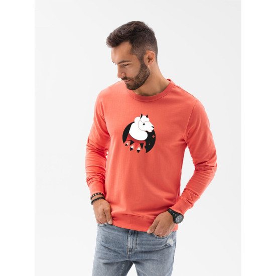 Lama kampsun korallidest B1153 - Meeste kampsunid| Kampsunid online Lama kampsun korallidest B1153 Premium
