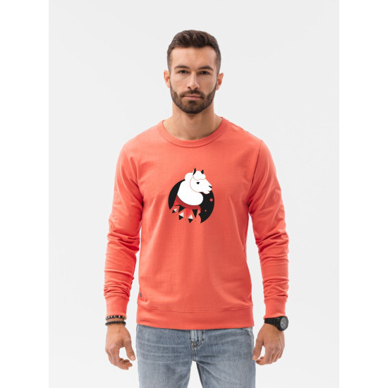 Lama kampsun korallidest B1153 - Meeste kampsunid| Kampsunid online Lama kampsun korallidest B1153 Premium