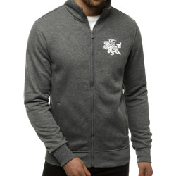 Tamsiai pilkas vyriškas džemperis Silon su vyčiu
