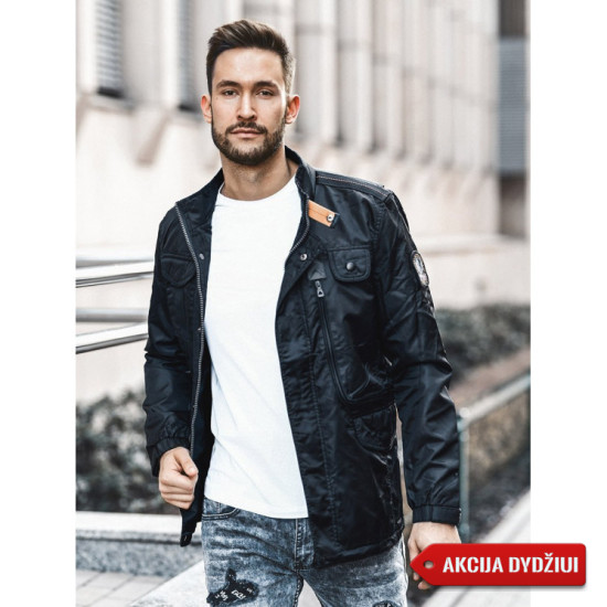 Akcija Juoda vyriška striukė Antartic O/99237 - Akcija Akcija Juoda vyriška striukė Antartic O/99237