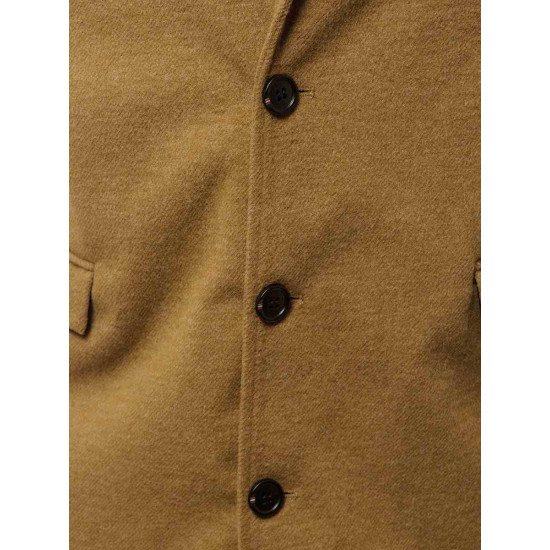Elegantiškas rudas vyriškas paltas Sugal JB/1047Z