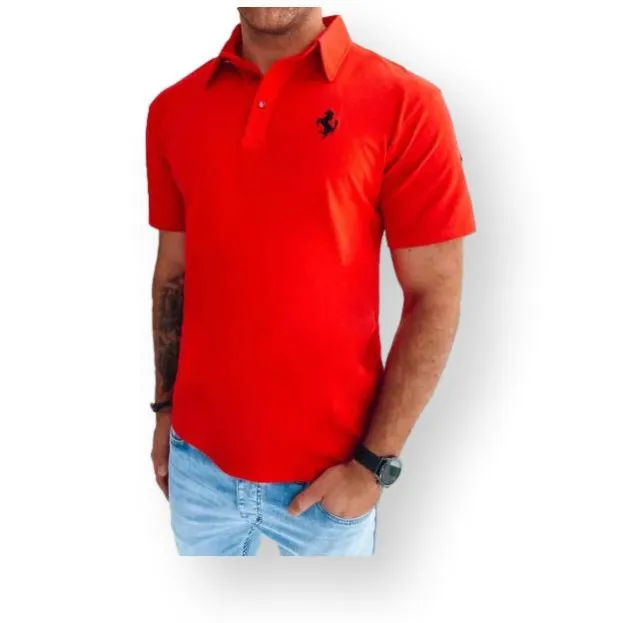 Raudoni polo marškinėliai Horen PX0586 Premium