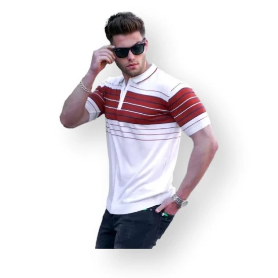 Vyriški polo marškinėliai baltos spalvos Zuna PK5733 Premium