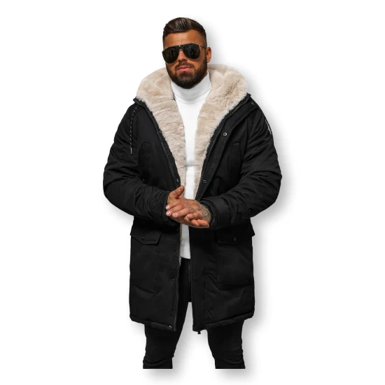 Vyriška juoda žieminė striukė zolo JS/5M120/392