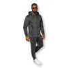 Pilkas vyriškas veliūrinis komplektas Style JS/8C1538 Premium