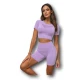Moteriškas alyvinis dviejų dalių sportinis kostiumėlis Action O/SY2321