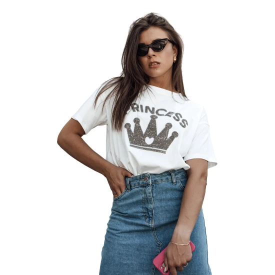 Moteriški balti marškinėliai Princess RY2650