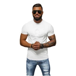 Vyriški balti marškinėliai Skull