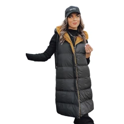 Ilga juoda su rudu vidumi liemenė Neki