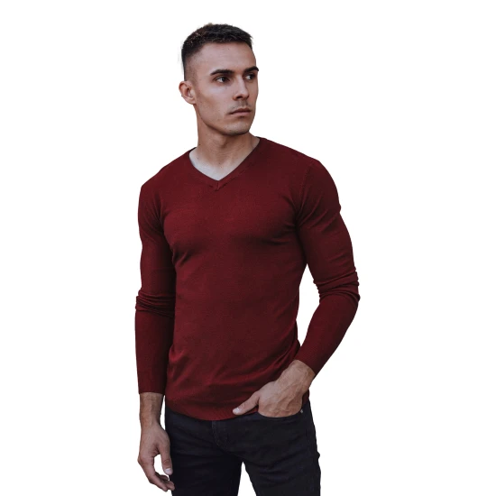 Bordo vyriškas megztinis Henri WX1917